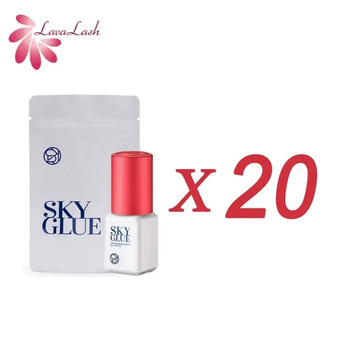 Extensions de cils coréennes originales, colle Sky avec capuchon rouge, temps de séchage de 1 à 2 se