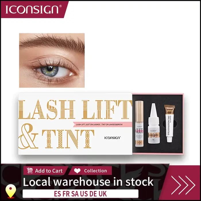 ICONSIGN-Kit professionnel de lifting et de teinte des cils, outils de maquillage pour les yeux, liv
