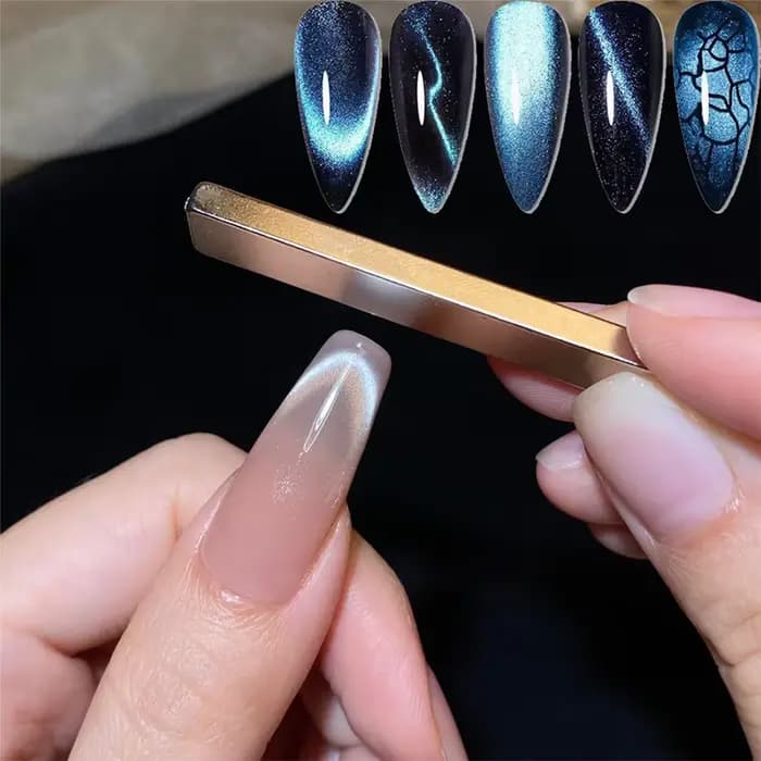 1/2 pièces Nail Art bâton magnétique 3D fort œil de chat bande magnétique ligne française bande mult