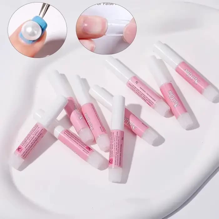 Ensemble de colle à ongles Super forte pour faux ongles, en acrylique, à pression, décoration artist