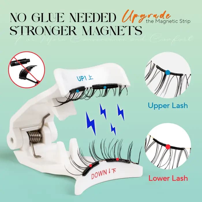 VYRILA cils magnétiques doux aucune colle nécessaire cils 3D d'aspect naturel réutilisables facile à