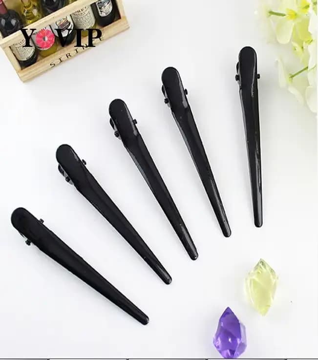 Pinces à cheveux alligator en métal pour femmes, coupe de coiffure, outils de coiffure de salon, acc