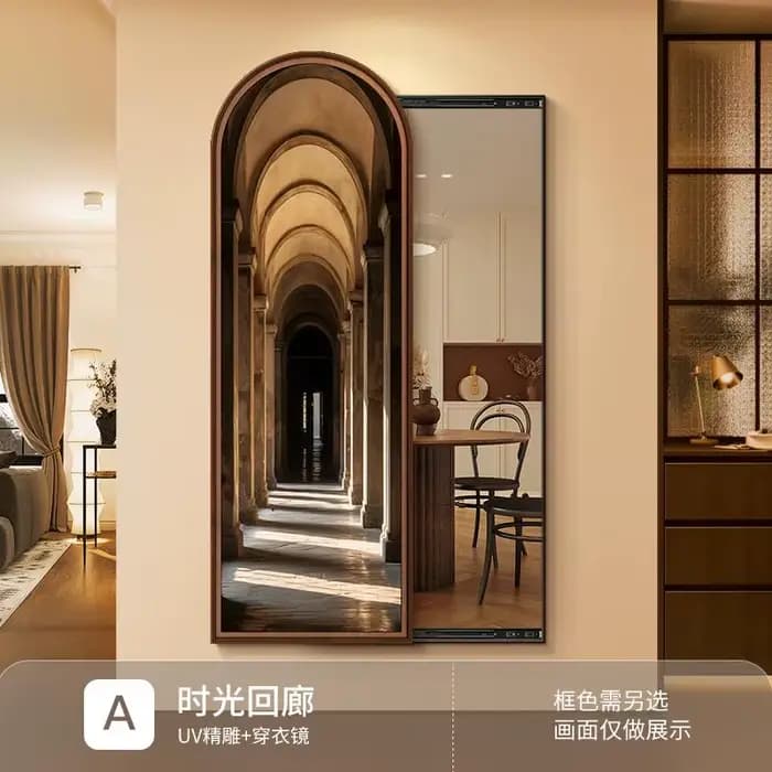 Art miroir irrégulier cadre esthétique verre Compact femmes luxe miroir mur nordique Adornos Para El