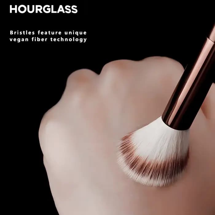 HOURGLASS-Pinceau à fard à joues liquide, brosse à contour angulaire, outils de beauté professionnel
