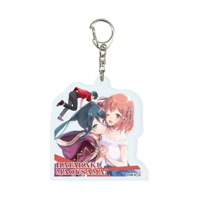 Anime Le Diable est un employé à temps partiel ! Pendentif porte-clés en acrylique pour sac, voiture