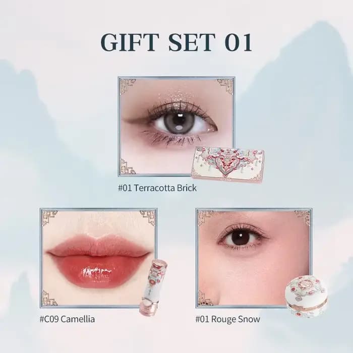 Ensemble de maquillage Flower Knows Butterfly Cloud Collar Collection Coffret cadeau de maquillage c