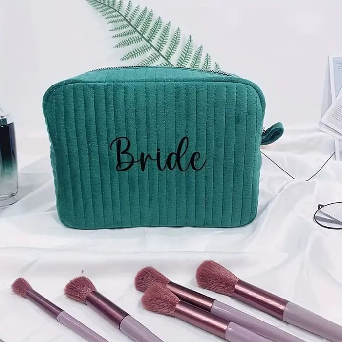 Sac de rangement de maquillage personnalisé avec nom personnalisé – Idéal pour l'extérieur, les voya