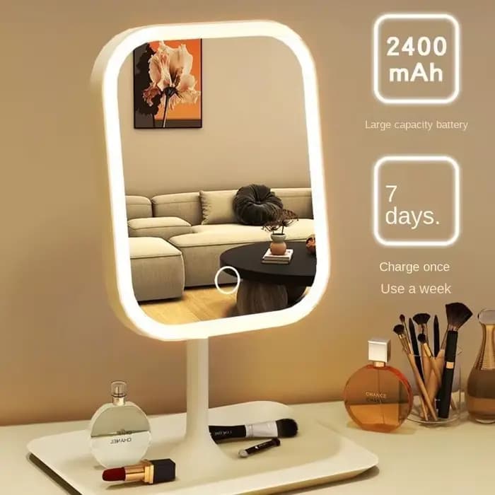 Miroir de vanité de bureau 3 couleurs lumière variable LED miroir de maquillage lumière miroir tacti