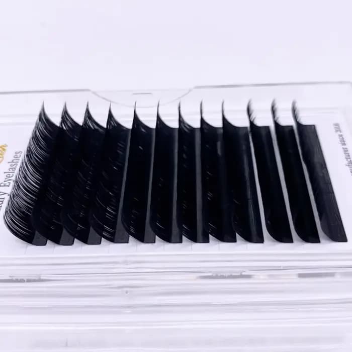 LB LC-Faux-Cils Individuels Courbés en Faux Vison, Doux et Facile à Utiliser, Volume Russe Classique