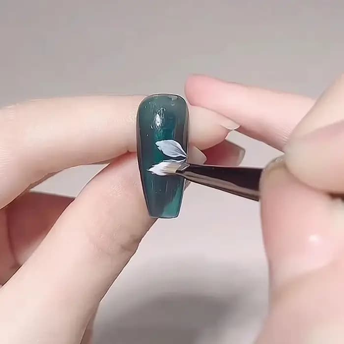 Pinceau triangulaire pour nail art, motifs 3D, pinceau à ongles en acrylique pour photothérapie, gel