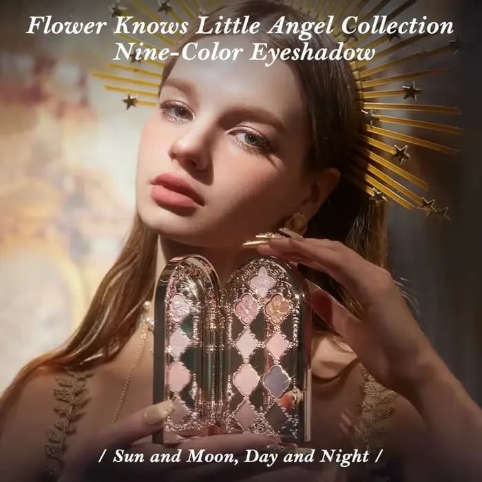 Petite fleur d'ange sait Palette de fard à paupières paillettes pour les yeux Palette de maquillage 