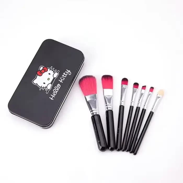 Ensemble de pinceaux de maquillage Kawaii Hello Kitty, pinceaux mignons pour le blush, les sourcils,