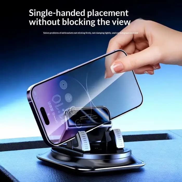Nouveau support de téléphone portable pour tableau de bord de voiture, rotatif à 360°, fixation adhé