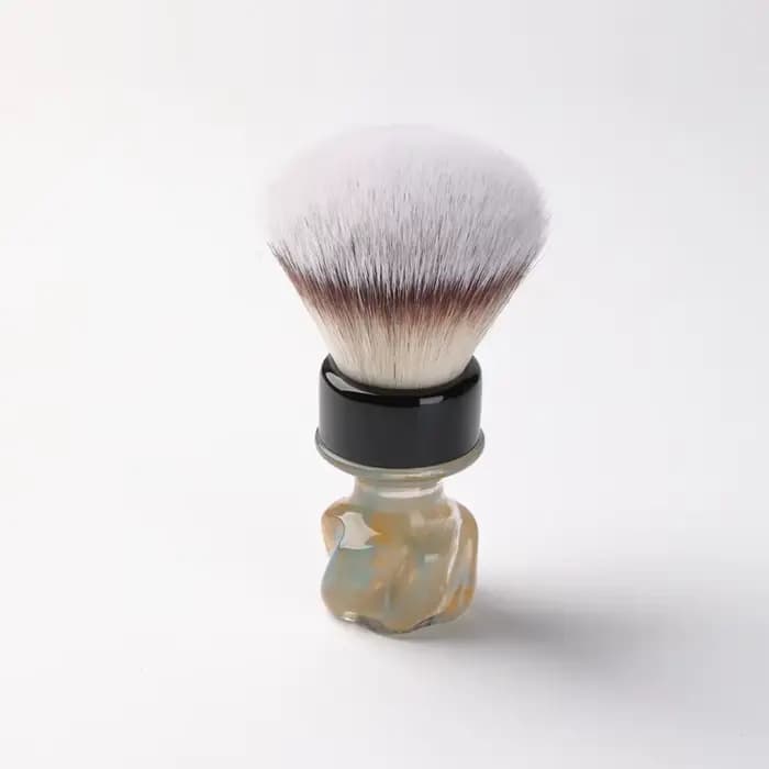 Pinceau à raser synthétique YAQI 2026 Nebula 28MM pour rasage humide – Cadeau idéal pour collectionn