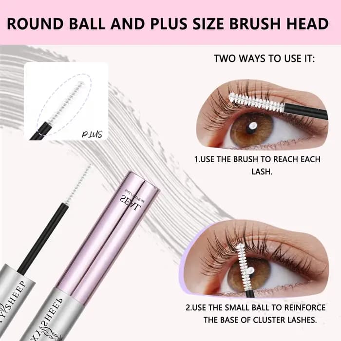 Colle à cils 2-en-1 pour extensions de cils DIY : Adhésion et scellage longue durée, tenue forte, ré