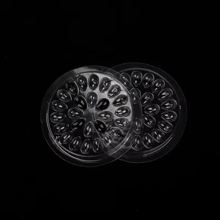 Palette de colle jetable pour extensions de cils, 100 pièces, tampons de colle, support en plastique