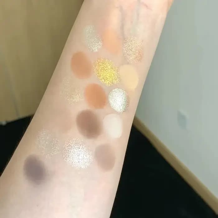 Palette Fards à Paupières Cheeryep 16 Couleurs Mat et Brillant Imperméable Longue Tenue Vegan Sans C