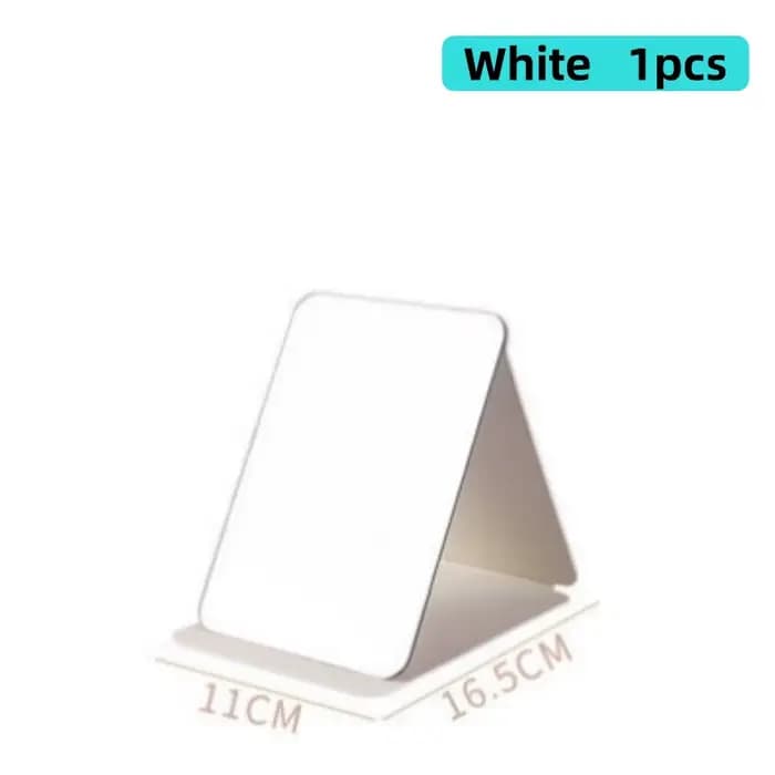 Miroir de maquillage pour le visage en cuir souple, pour la maison, Portable, pliable, bureau, haute