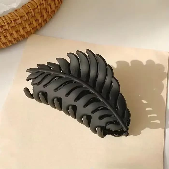 Épingle à cheveux de luxe, accessoire pour cheveux en forme de feuille, épingle à cheveux pour femme