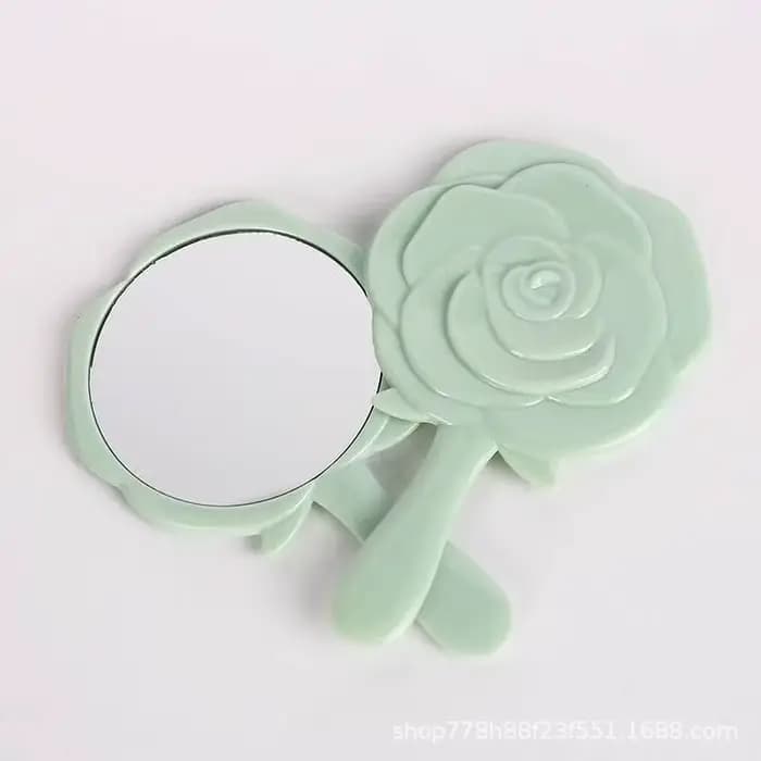 Miroir de maquillage portable pour femmes, miroir de poche pliable, petit miroir cosmétique de diffé