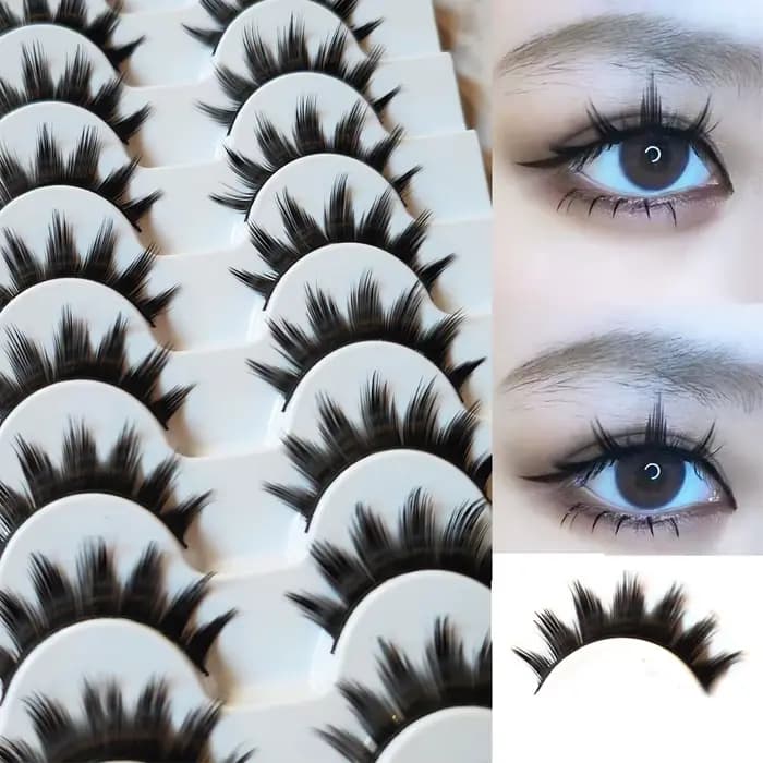 Faux cils de vison longs faits à la main, cils d'apparence spectaculaire, outils cosmétiques, maquil