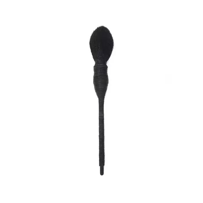 Pinceaux de maquillage plats en rotin et laine de chèvre, fond de teint professionnel, Blush, poudre