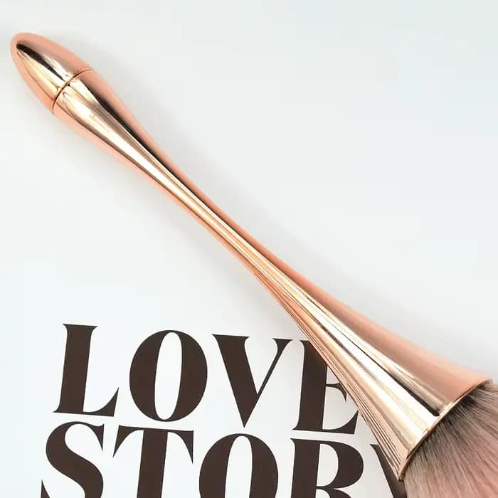 Brosse à poudre libre à petite taille, cheveux doux et moelleux, pour Blush, réglage de la poudre, o