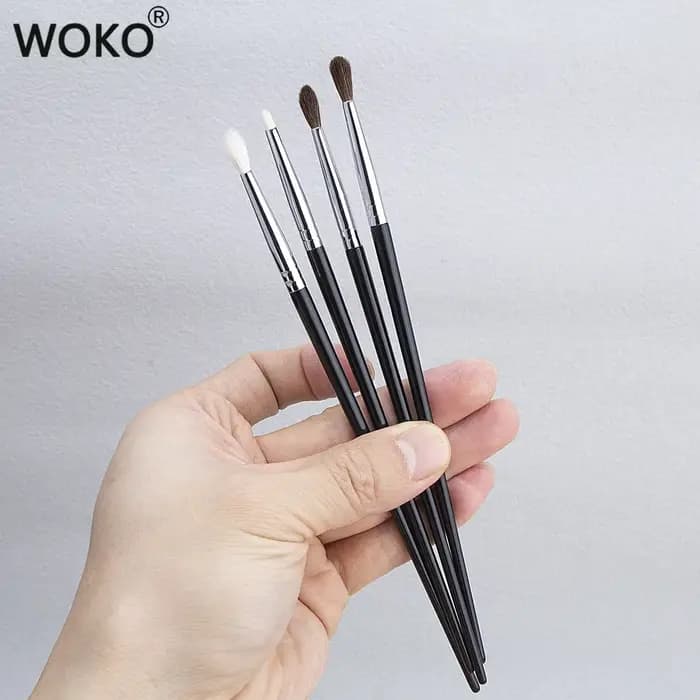 Petit pinceau à plis, Mini pinceau de maquillage pour mélange de fard à paupières pointu, poils de c