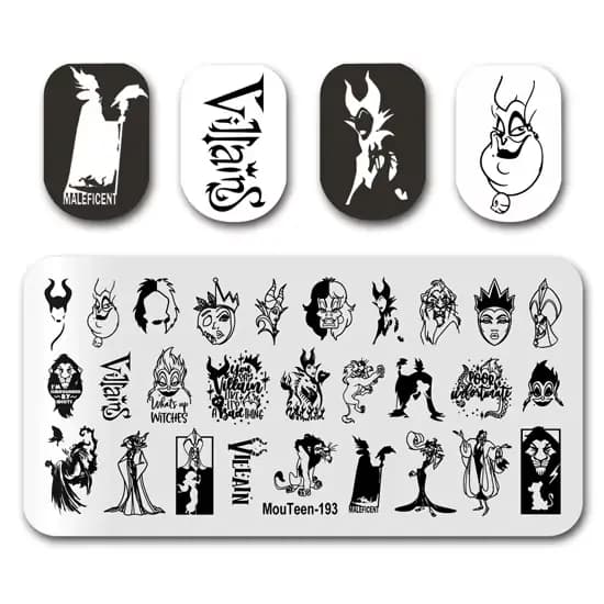 Plaque de tampon MouTeen-148 grandes plaques d'estampage d'ongles Disney Mickey Mouse ensemble de ma
