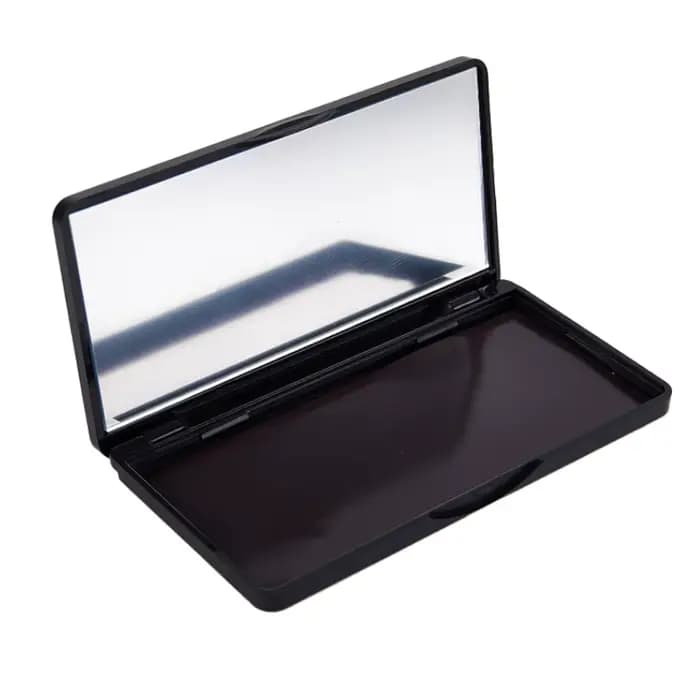Palette de cosmétiques magnétiques vides noires, fard à paupières, fard à joues, boîte de maquillage