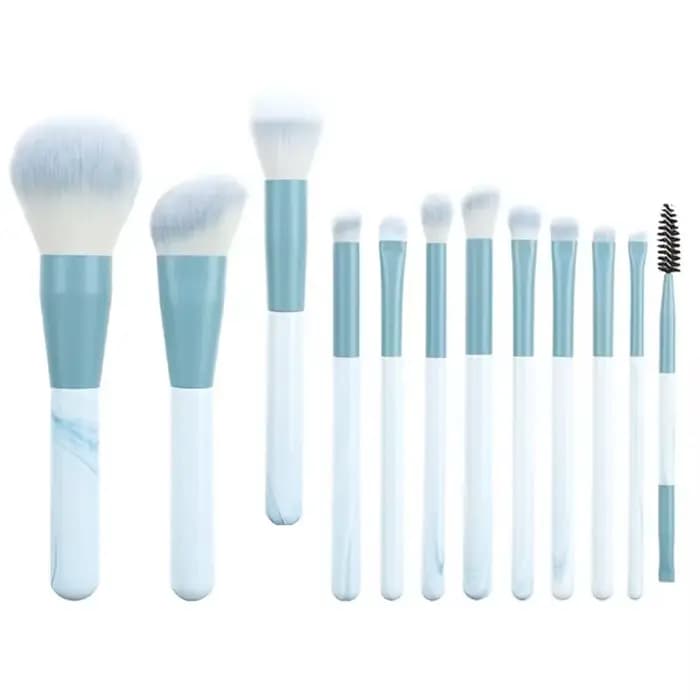 12 pinceaux de maquillage professionnels, doux et portables, pour fond de teint, Blush, poudre, fard