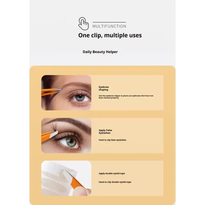 Pince à épiler Expert pour épilation des sourcils, pince à épiler en acier inoxydable à pointe incli
