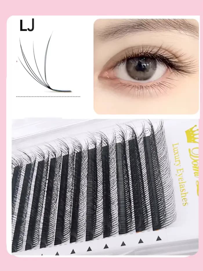 5D faux cils sauvages Extensions de cils de vison multicouche LB LC LJ Curl cils de haute qualité pr