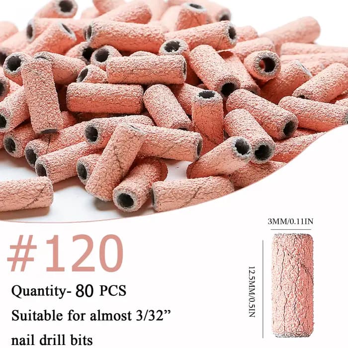Mini bandes de ponçage pour ongles zèbre, Machine électrique, forets pour ongles, Gel UV, dissolvant