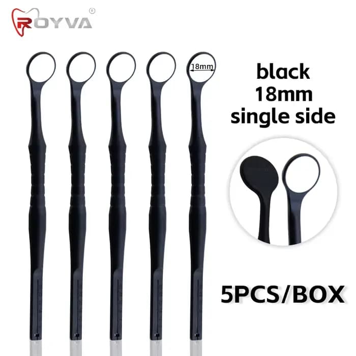 Miroirs buccaux Royva Dental pour examen de la surface, autoclavables, hydrophobes, 5 pièces, miroir