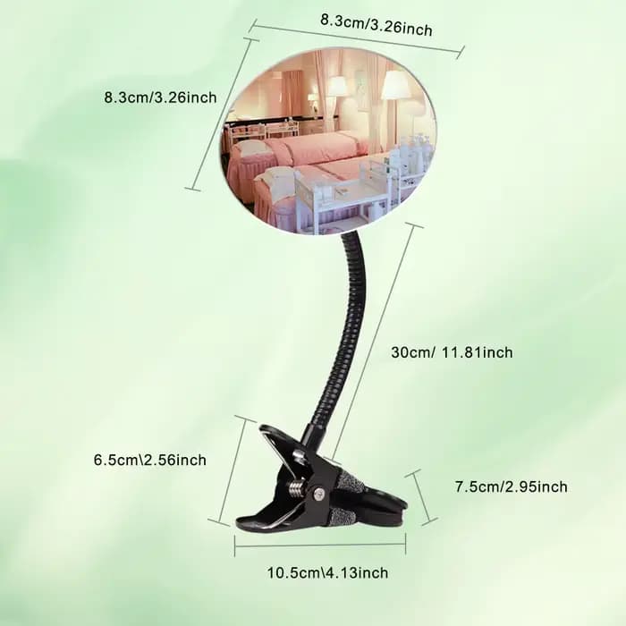 Miroir à clipser Flexible pour Salon, Extension de cils au clair de lune, bureau d'ordinateur, sécur