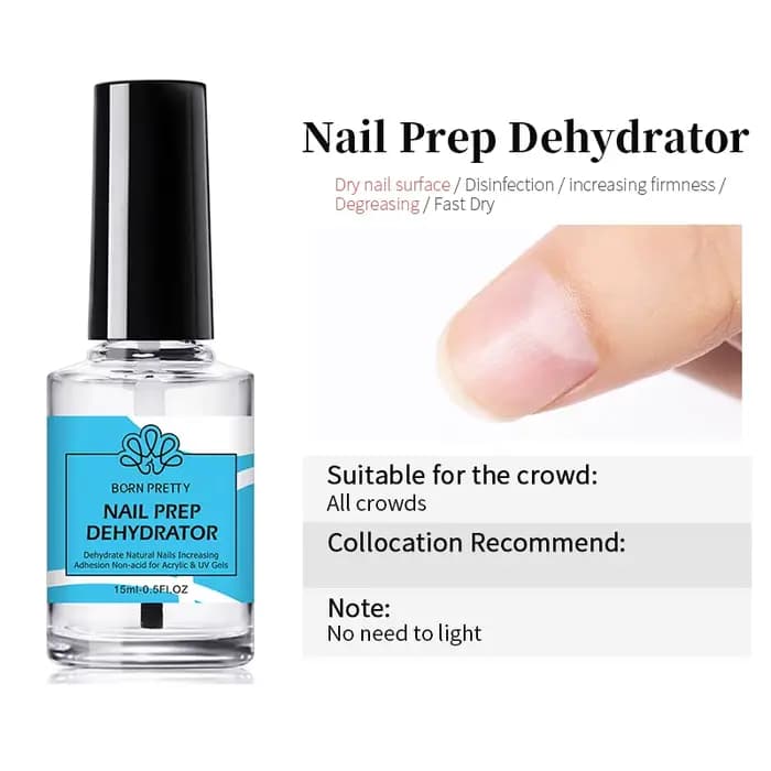 BORN PRETTY 15ml déshydrateur de préparation d'apprêt des ongles Gel vernis à ongles pas besoin de U