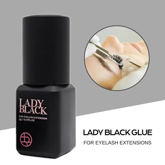 Colle à cils noirs pour femmes, 5 bouteilles, séchage coréen, plus rapide, Extensions de faux-cils, 