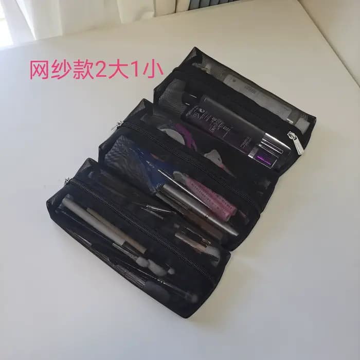 Trousse de maquillage pliable, organisateur de cosmétiques, sac de retouche pour maquilleur professi