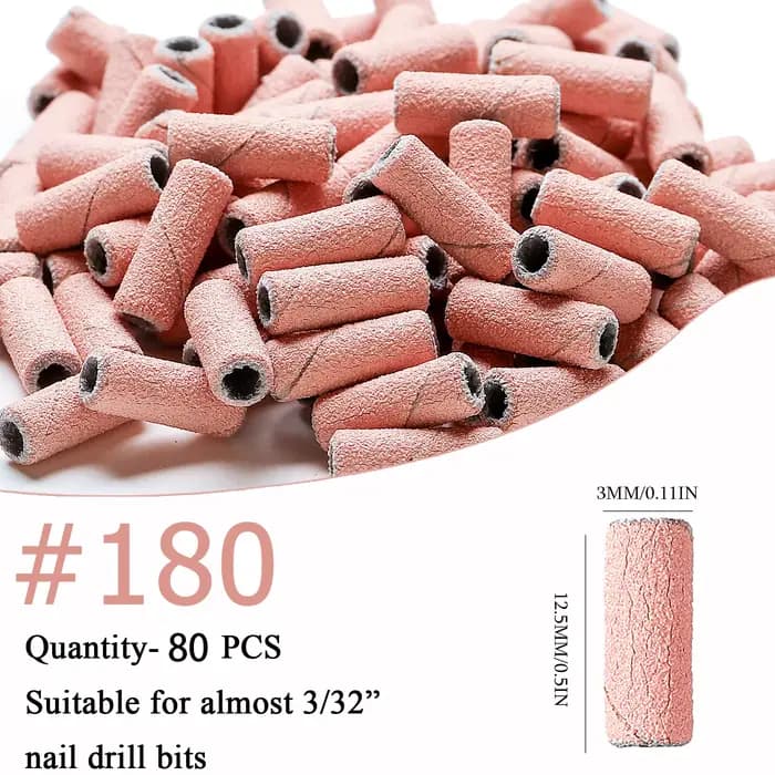 Mini bandes de ponçage pour ongles zèbre, Machine électrique, forets pour ongles, Gel UV, dissolvant