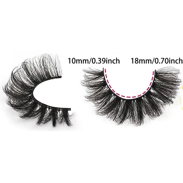 7 paires de faux cils cils vaporeux aspect naturel faux cils oeil de chat Faux vison bande moelleuse