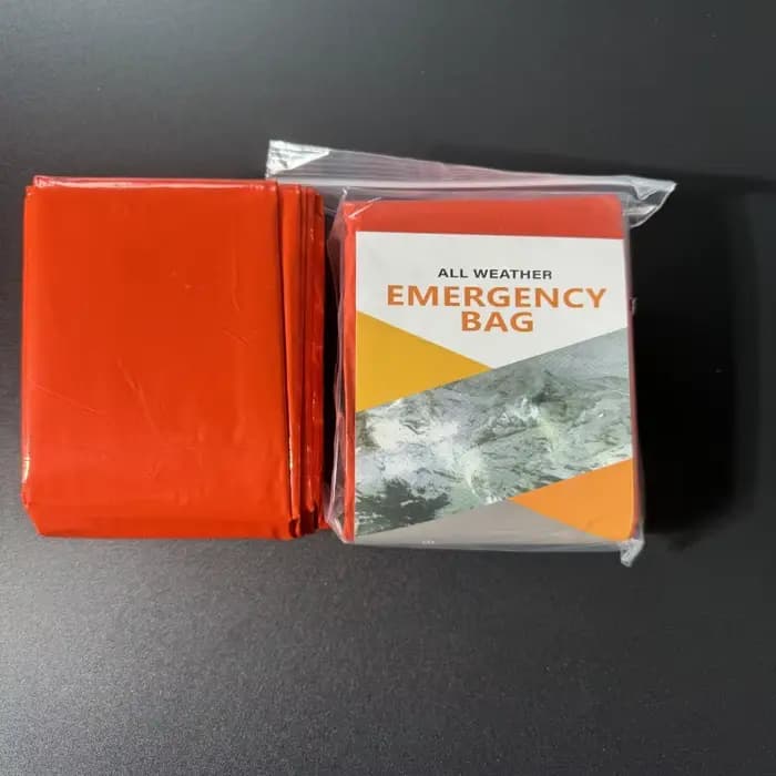 Sac de couchage d'urgence, couverture de survie, sac de bivouac thermique en Mylar, abri léger, impe