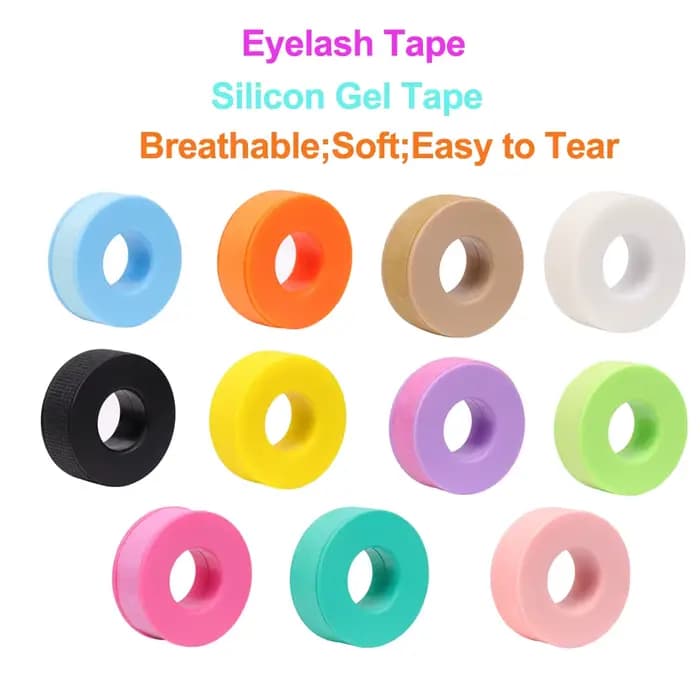 Bande de cils en Gel de Silicone Non tissé, respirante, résistante aux sensibles, microporeuse, Exte