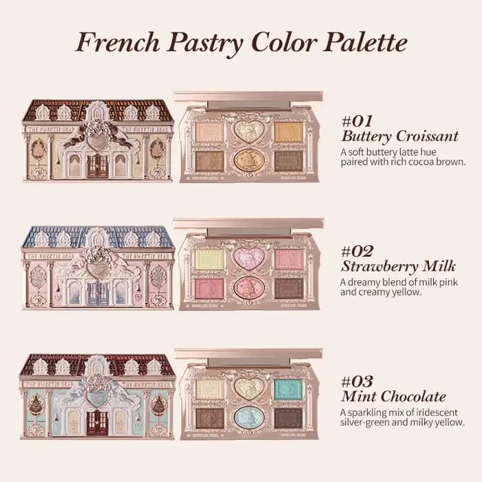[NOUVEAU] Palette de maquillage 6 couleurs Flower Knows The Sweetie Bear Collection