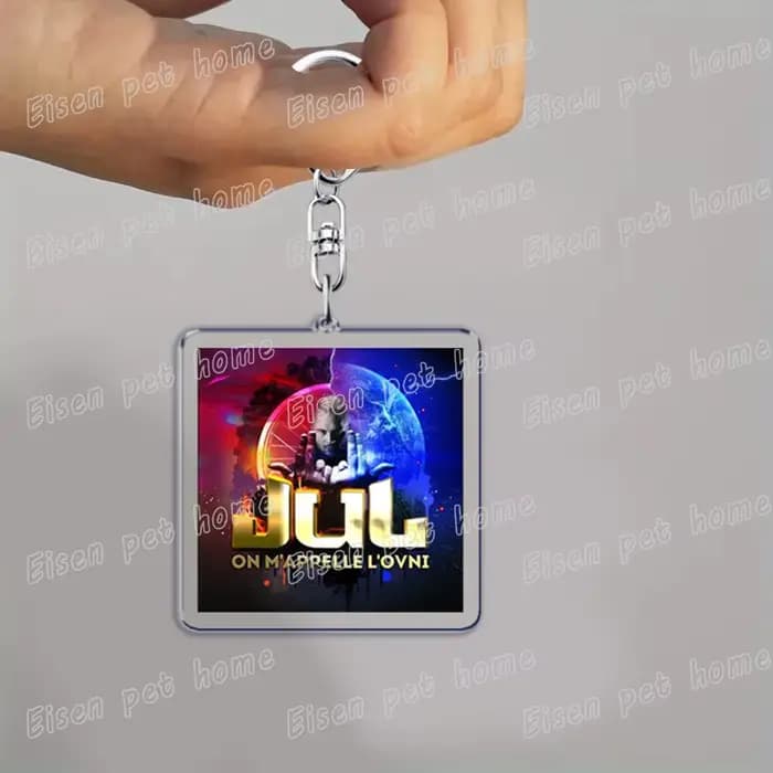 Porte-clés Rap rappeur français pour accessoires sac porte-clés anneau bijoux Fans cadeaux Jul Marse