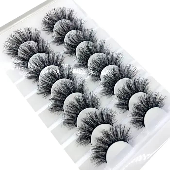 8 paires 15-22mm naturel 3D faux cils faux cils kit de maquillage vison cils extension vison cils ma