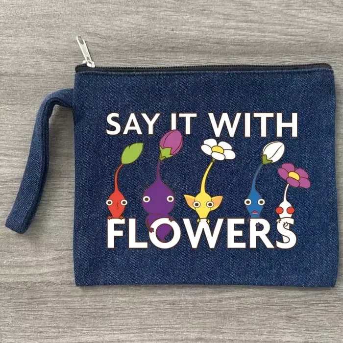 Pikmin – trousse de maquillage imprimée, organisateur de toilette de voyage, sacs de rangement en to