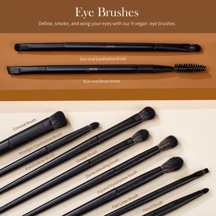 Jessup ensemble de pinceaux de maquillage, 10-14 pièces pinceau de maquillage Contour fond de teint 