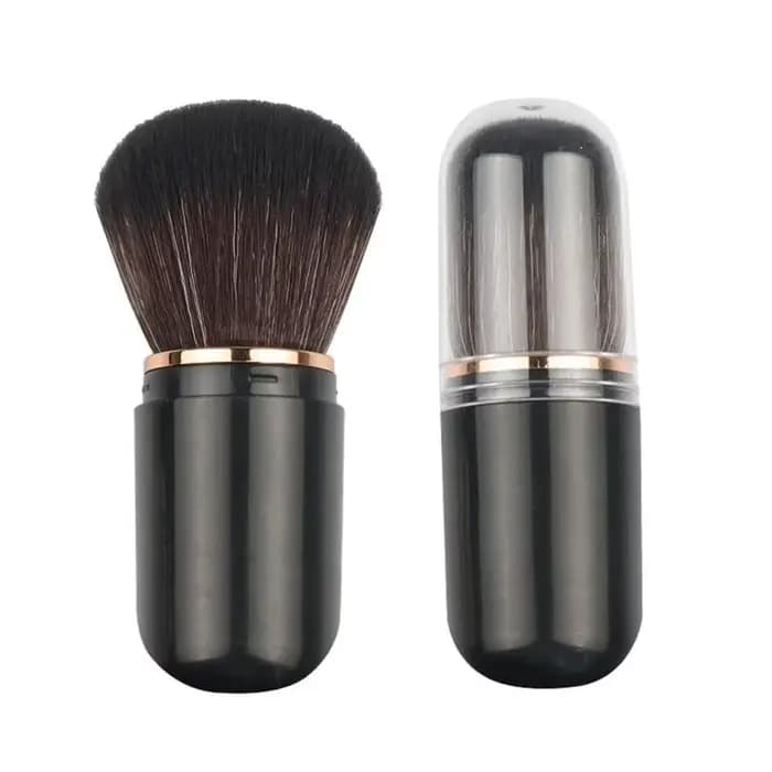 Pinceau Kabuki rétractable en forme de capsule, pinceau de maquillage de voyage multifonctionnel, fa