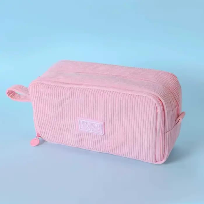 Trousse à crayons multicouche grande capacité, sac à crayons durable en velours côtelé, pochette à c